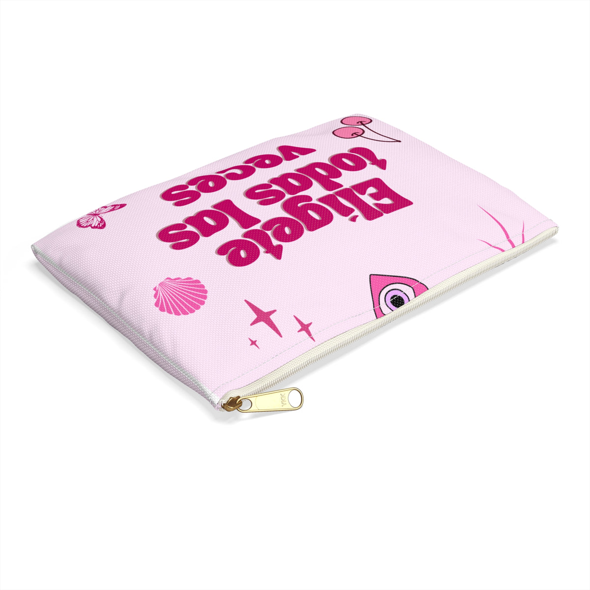 Elígete todas las veces Accessory Pouch | Pink Disco Cherry Pattern