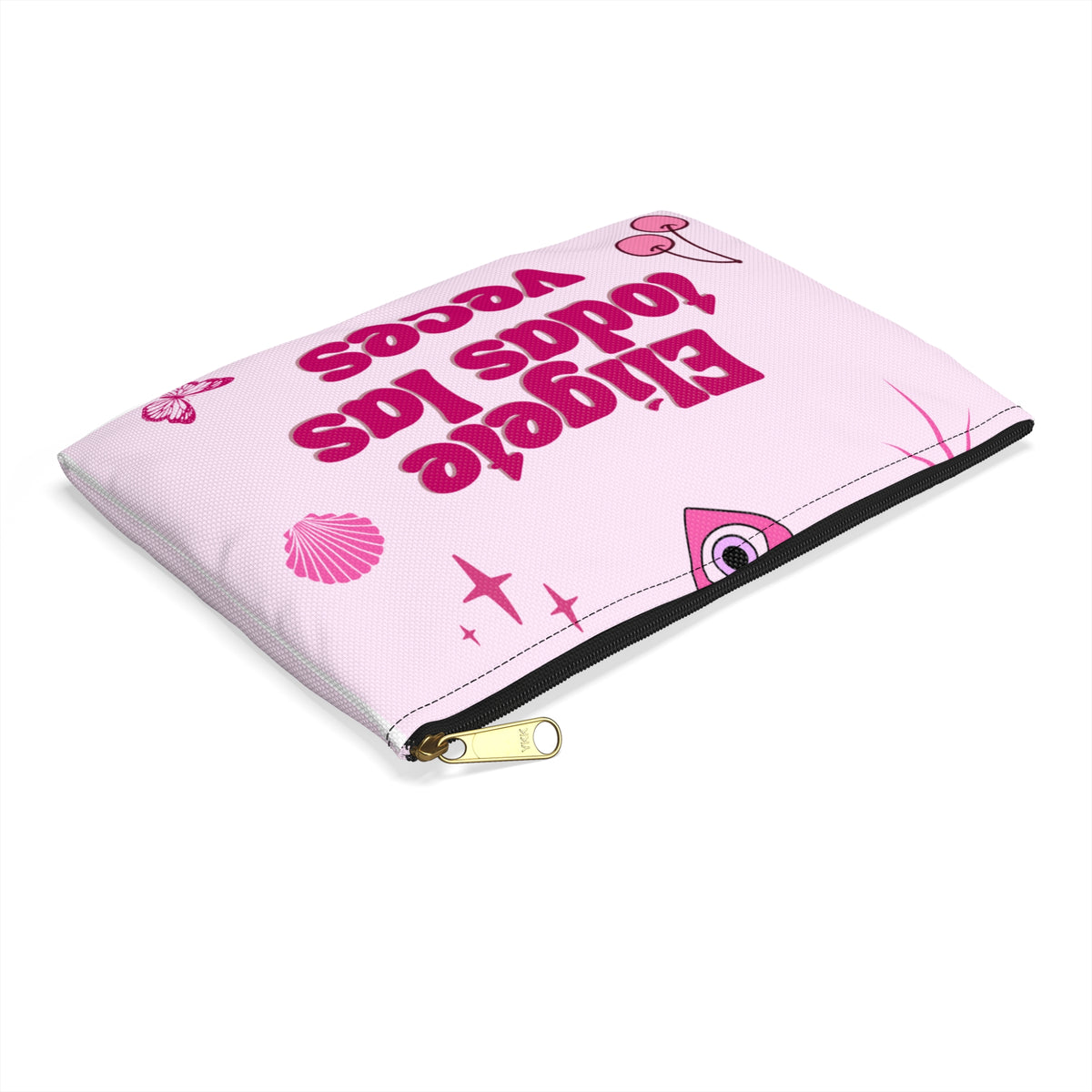 Elígete todas las veces Accessory Pouch | Pink Disco Cherry Pattern